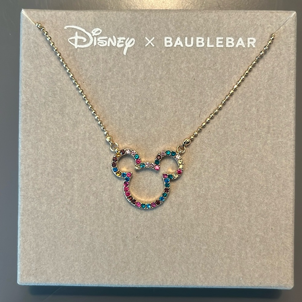 Disney Baublebar Mouse Ears Necklace